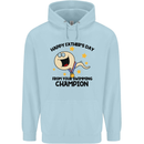 Swimming Champion Funny Fathers Day Dad Mens 80% Cotton Hoodie Light Blue
