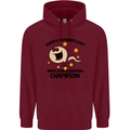 Swimming Champion Funny Fathers Day Dad Mens 80% Cotton Hoodie Maroon