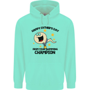 Swimming Champion Funny Fathers Day Dad Mens 80% Cotton Hoodie Peppermint
