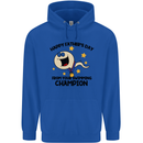 Swimming Champion Funny Fathers Day Dad Mens 80% Cotton Hoodie Royal Blue