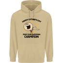 Swimming Champion Funny Fathers Day Dad Mens 80% Cotton Hoodie Sand