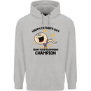 Swimming Champion Funny Fathers Day Dad Mens 80% Cotton Hoodie Sports Grey
