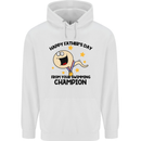 Swimming Champion Funny Fathers Day Dad Mens 80% Cotton Hoodie White