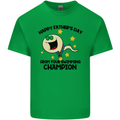 Swimming Champion Funny Fathers Day Dad Mens Cotton T-Shirt Tee Top Irish Green