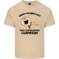 Swimming Champion Funny Fathers Day Dad Mens Cotton T-Shirt Tee Top Sand