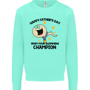 Swimming Champion Funny Fathers Day Dad Mens Sweatshirt Jumper Peppermint