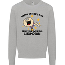 Swimming Champion Funny Fathers Day Dad Mens Sweatshirt Jumper Sports Grey