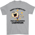 Swimming Champion Funny Fathers Day Dad Mens T-Shirt Cotton Gildan Sports Grey