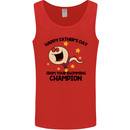 Swimming Champion Funny Fathers Day Dad Mens Vest Tank Top Red