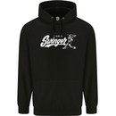 Swinger Funny Baseball Softball Childrens Kids Hoodie Black
