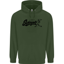 Swinger Funny Baseball Softball Childrens Kids Hoodie Forest Green