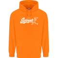 Swinger Funny Baseball Softball Childrens Kids Hoodie Orange