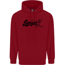 Swinger Funny Baseball Softball Childrens Kids Hoodie Red