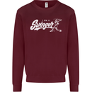 Swinger Funny Baseball Softball Kids Sweatshirt Jumper Maroon