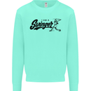 Swinger Funny Baseball Softball Kids Sweatshirt Jumper Peppermint