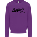 Swinger Funny Baseball Softball Kids Sweatshirt Jumper Purple