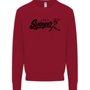 Swinger Funny Baseball Softball Kids Sweatshirt Jumper Red