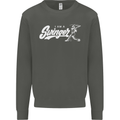 Swinger Funny Baseball Softball Kids Sweatshirt Jumper Storm Grey