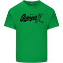 Swinger Funny Baseball Softball Kids T-Shirt Childrens Irish Green