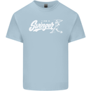 Swinger Funny Baseball Softball Kids T-Shirt Childrens Light Blue