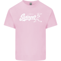 Swinger Funny Baseball Softball Kids T-Shirt Childrens Light Pink
