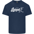Swinger Funny Baseball Softball Kids T-Shirt Childrens Navy Blue