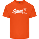 Swinger Funny Baseball Softball Kids T-Shirt Childrens Orange