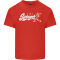 Swinger Funny Baseball Softball Kids T-Shirt Childrens Red