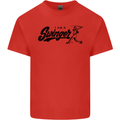 Swinger Funny Baseball Softball Kids T-Shirt Childrens Red