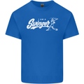 Swinger Funny Baseball Softball Kids T-Shirt Childrens Royal Blue