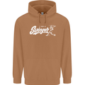 Swinger Funny Baseball Softball Mens 80% Cotton Hoodie Caramel Latte