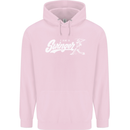 Swinger Funny Baseball Softball Mens 80% Cotton Hoodie Light Pink