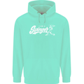 Swinger Funny Baseball Softball Mens 80% Cotton Hoodie Peppermint