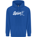 Swinger Funny Baseball Softball Mens 80% Cotton Hoodie Royal Blue
