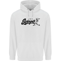 Swinger Funny Baseball Softball Mens 80% Cotton Hoodie White