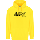 Swinger Funny Baseball Softball Mens 80% Cotton Hoodie Yellow