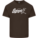 Swinger Funny Baseball Softball Mens Cotton T-Shirt Tee Top Dark Chocolate