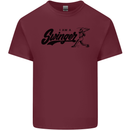 Swinger Funny Baseball Softball Mens Cotton T-Shirt Tee Top Maroon