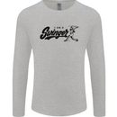 Swinger Funny Baseball Softball Mens Long Sleeve T-Shirt Sports Grey