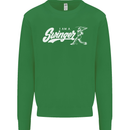 Swinger Funny Baseball Softball Mens Sweatshirt Jumper Irish Green