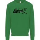 Swinger Funny Baseball Softball Mens Sweatshirt Jumper Irish Green