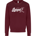 Swinger Funny Baseball Softball Mens Sweatshirt Jumper Maroon