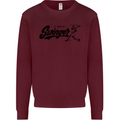 Swinger Funny Baseball Softball Mens Sweatshirt Jumper Maroon