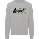 Swinger Funny Baseball Softball Mens Sweatshirt Jumper Sports Grey