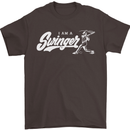 Swinger Funny Baseball Softball Mens T-Shirt Cotton Gildan Dark Chocolate