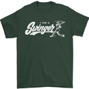 Swinger Funny Baseball Softball Mens T-Shirt Cotton Gildan Forest Green