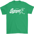 Swinger Funny Baseball Softball Mens T-Shirt Cotton Gildan Irish Green