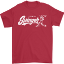 Swinger Funny Baseball Softball Mens T-Shirt Cotton Gildan Red