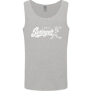 Swinger Funny Baseball Softball Mens Vest Tank Top Sports Grey