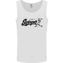 Swinger Funny Baseball Softball Mens Vest Tank Top White